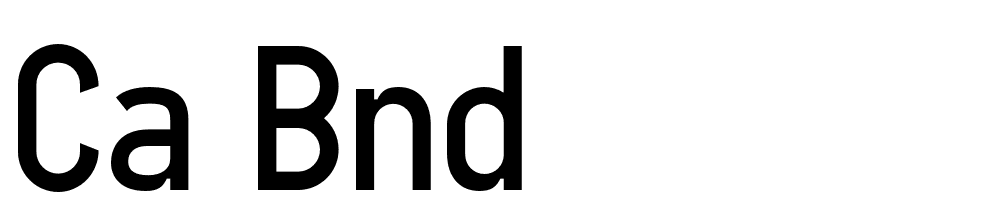 Ca Bnd font family download free