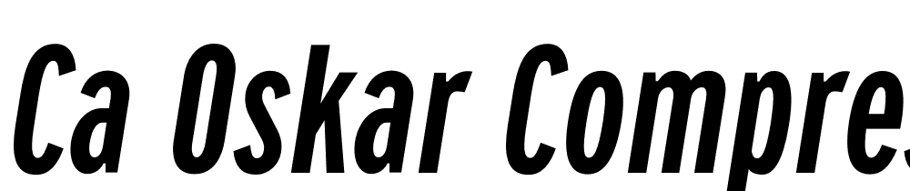 Ca Oskar Compressed font family download free