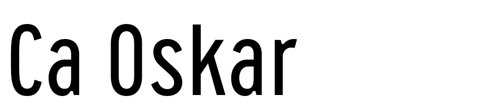 Ca Oskar font family download free