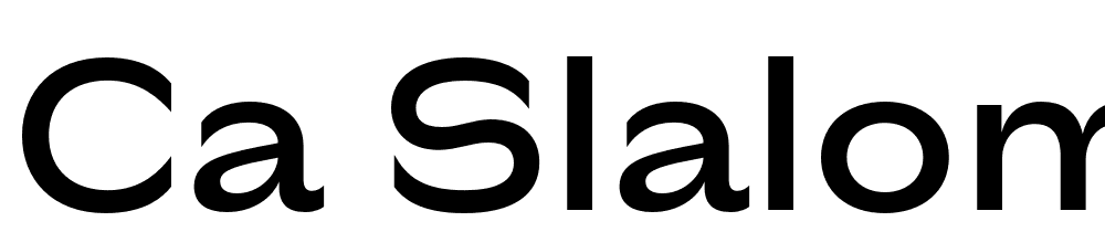 Ca Slalom font family download free