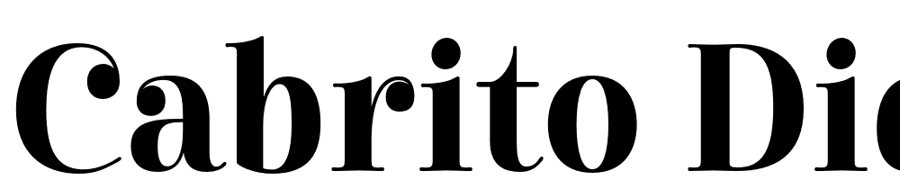 Cabrito-Didone-Cond-Bold font family download free