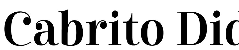 Cabrito-Didone-Cond-Demi font family download free