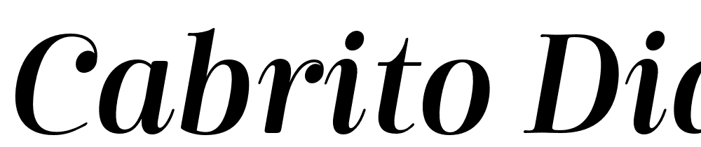 Cabrito-Didone-Cond-Demi-It font family download free