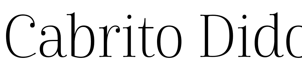 Cabrito-Didone-Cond-Light font family download free