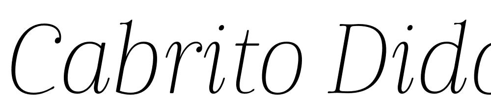Cabrito-Didone-Cond-Thin-It font family download free