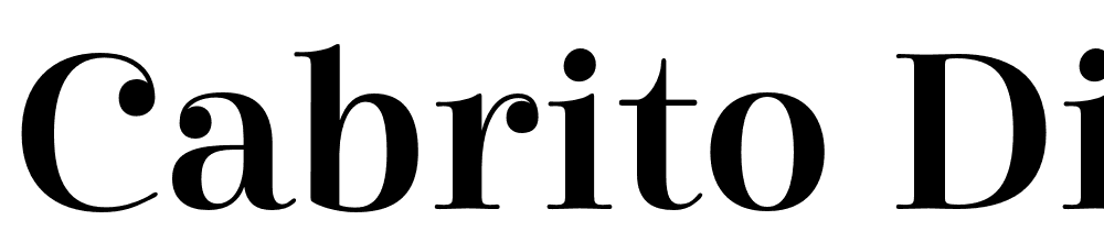 Cabrito-Didone-Norm-Demi font family download free