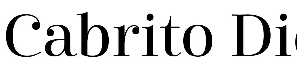 Cabrito-Didone-Norm-Medium font family download free
