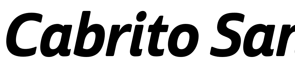 Cabrito-Sans-Cond-ExBold-Ital font family download free