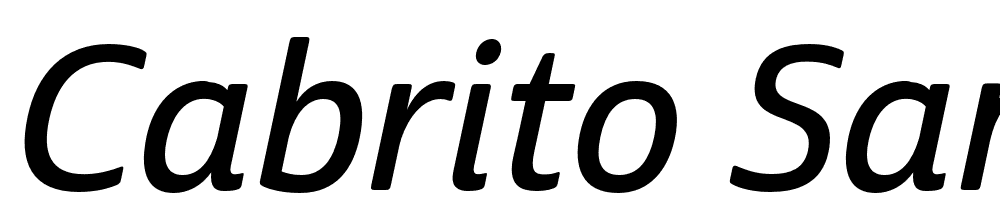 Cabrito Sans Cond font family download free