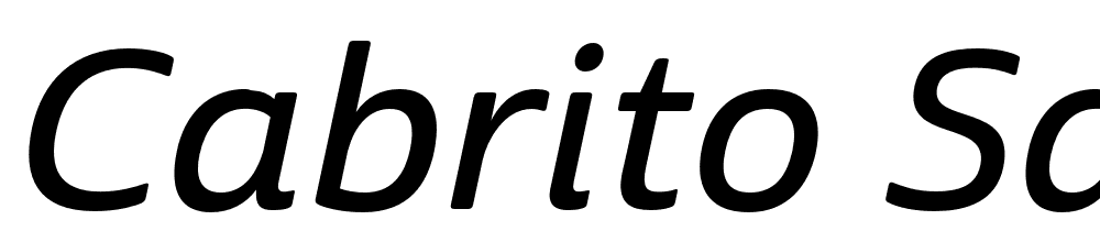 Cabrito-Sans-Ext-Demi-Ital font family download free
