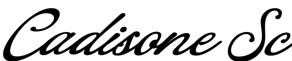 Cadisone-Script font family download free