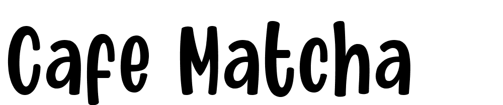 Cafe-Matcha font family download free