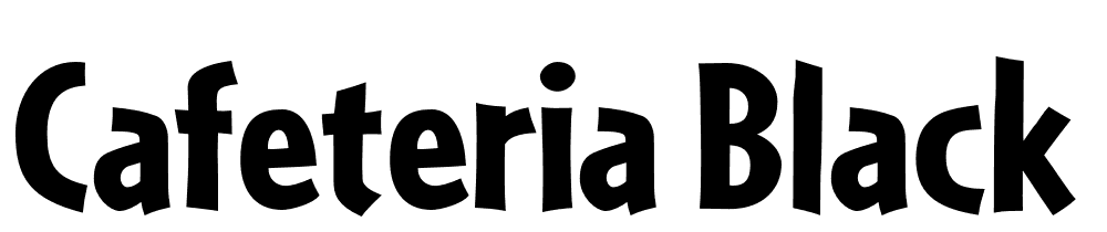 Cafeteria-Black font family download free