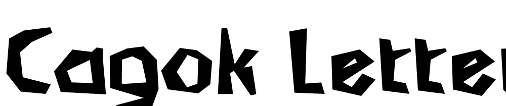 Cagok-Letter font family download free