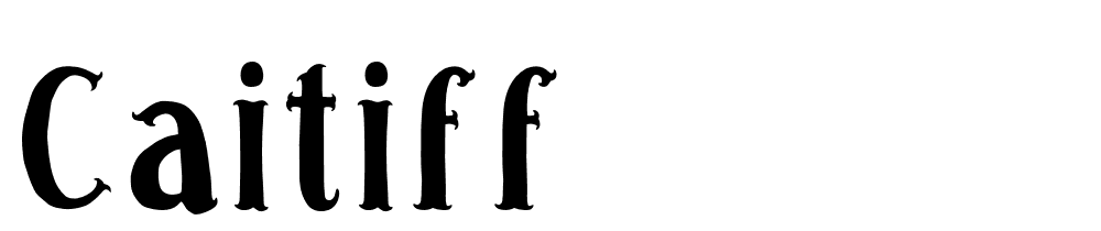 caitiff font family download free