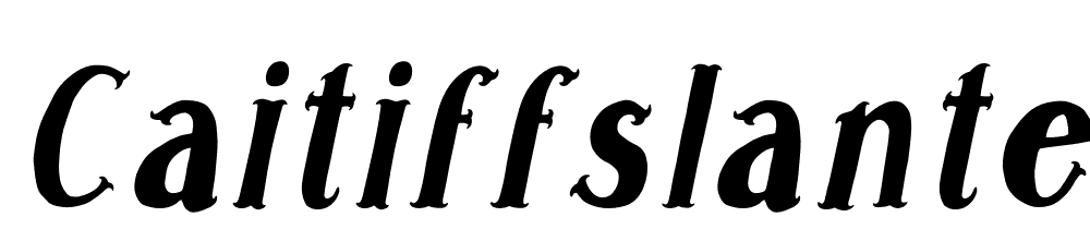 CaitiffSlanted font family download free