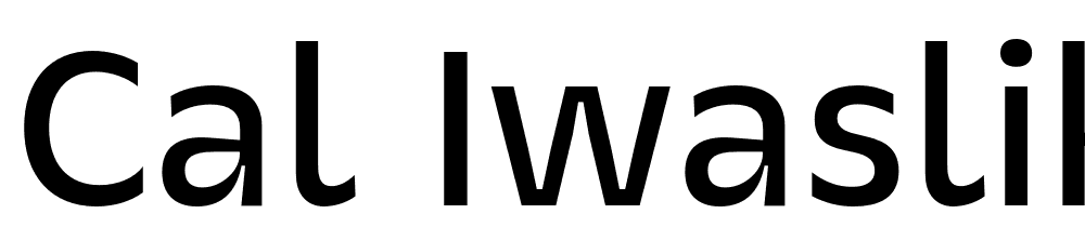 cal-iwaslike-pro font family download free