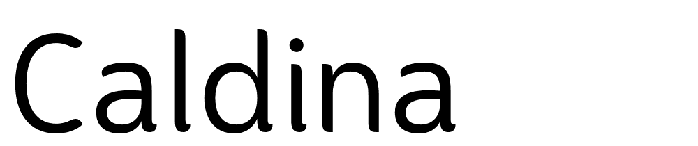 Caldina font family download free