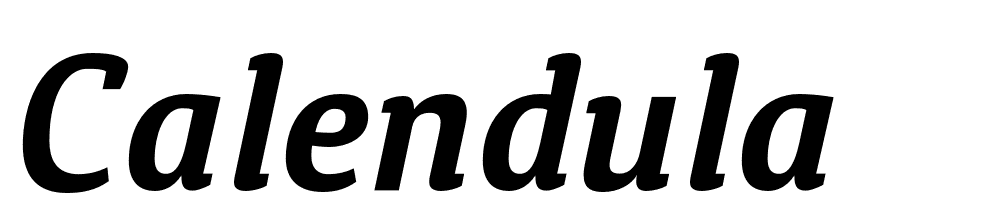 Calendula font family download free