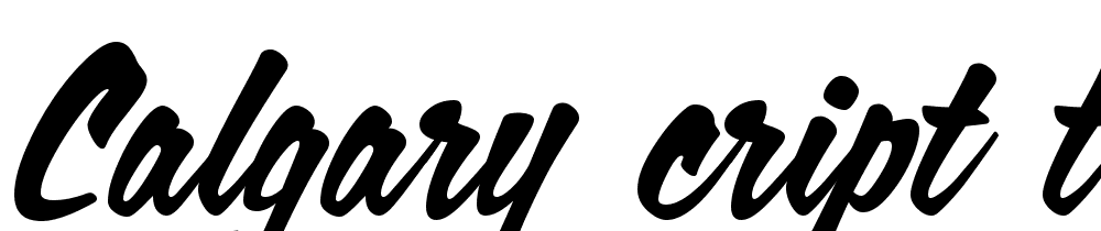 Calgary Script OT font family download free