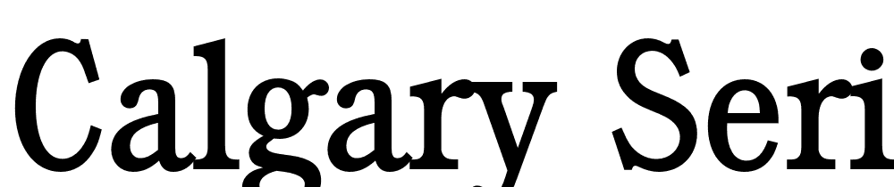 Calgary Serial font family download free