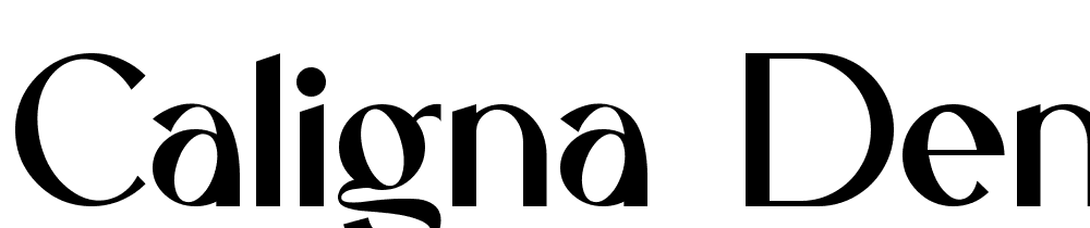 Caligna DEMO font family download free