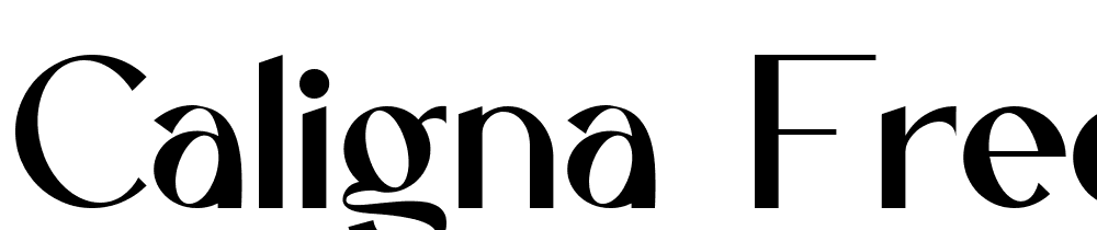 Caligna-Free-Regular font family download free