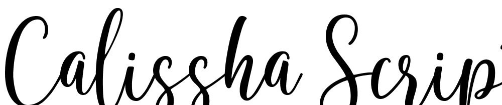 calissha-script font family download free