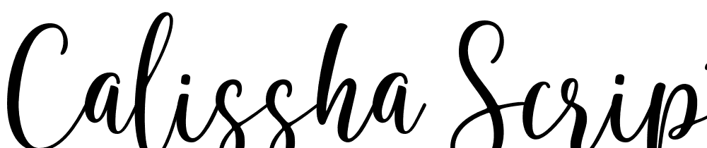 calissha-script font family download free