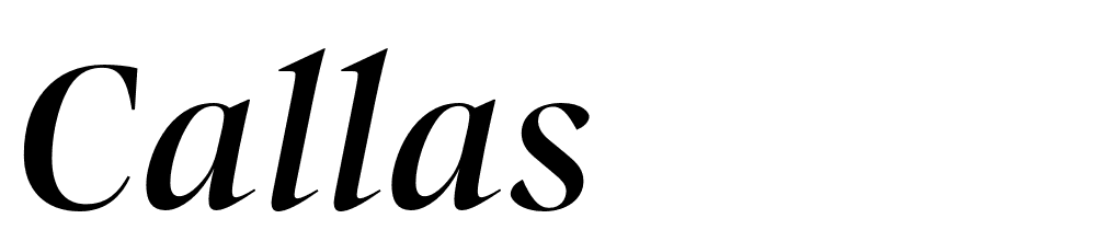 Callas font family download free