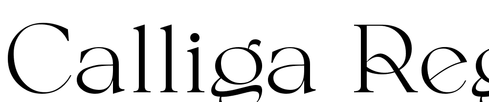 Calliga-Regular font family download free