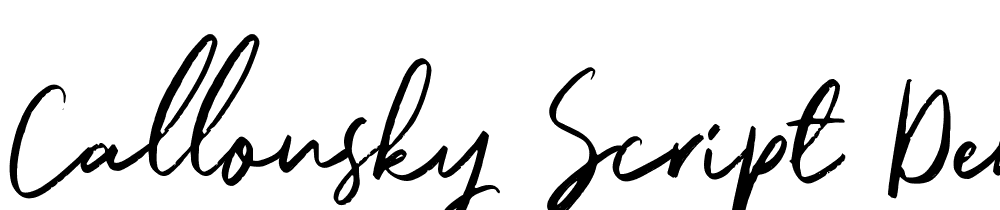 Callonsky Script DEMO font family download free