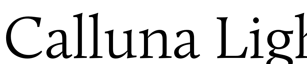 Calluna-Light font family download free