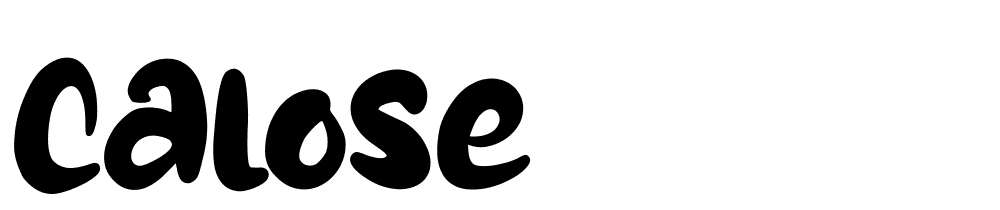 calose font family download free