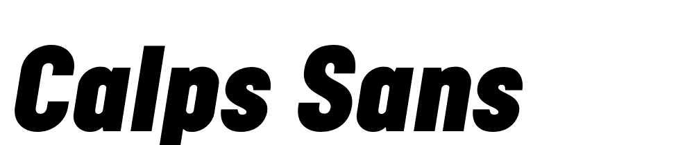 Calps Sans font family download free