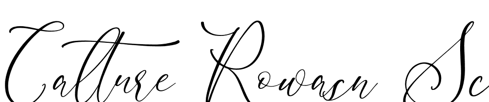 Calture-Rowasn-Script font family download free