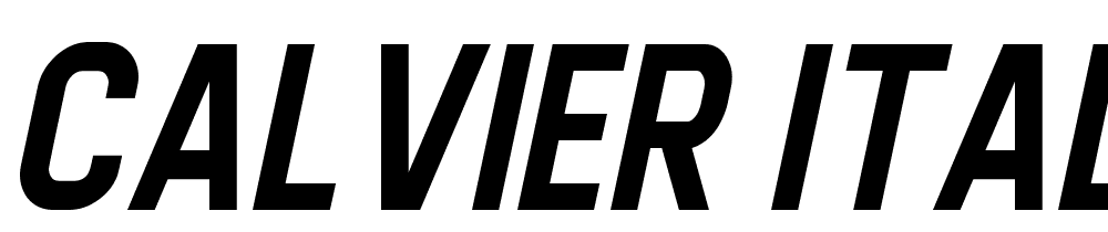 Calvier-Italic font family download free