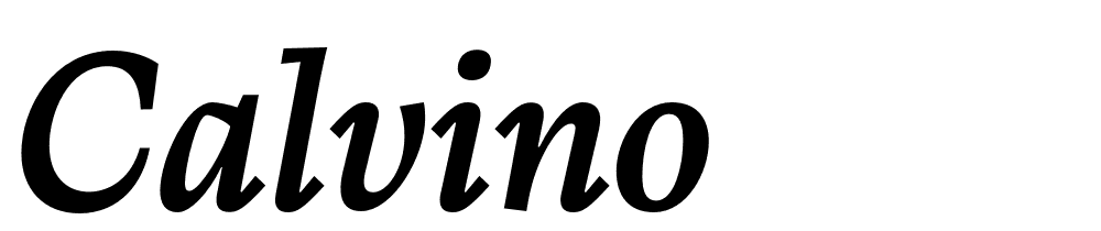 Calvino font family download free