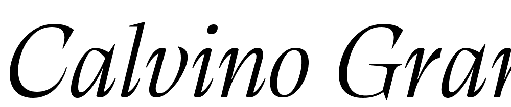 Calvino-Grande-Trial-Light-Italic font family download free