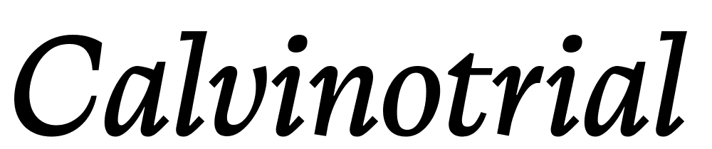 CalvinoTrial-Italic font family download free