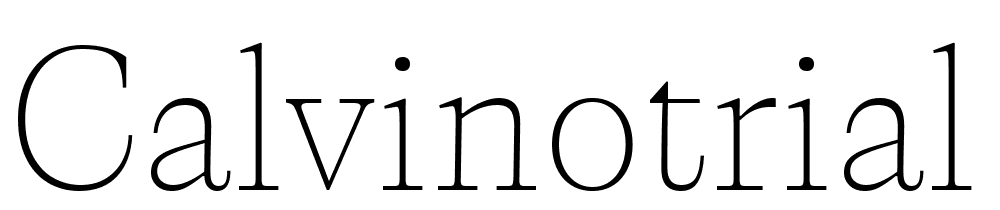 CalvinoTrial-Thin font family download free