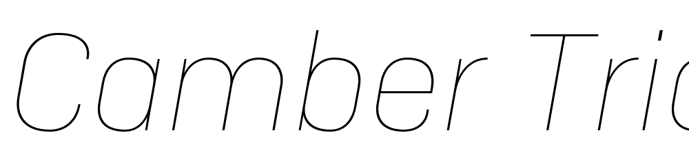 camber-trial font family download free