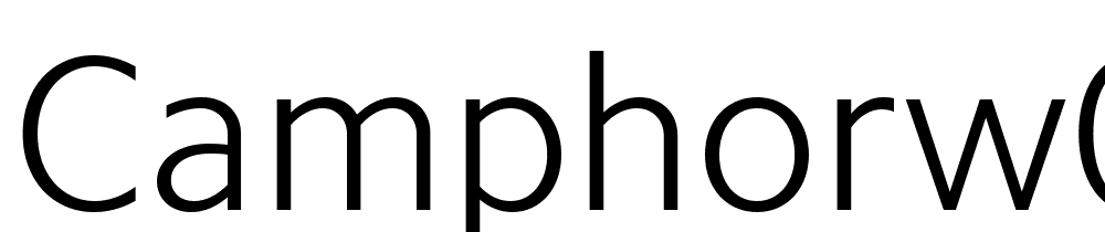 CamphorW04-Light font family download free