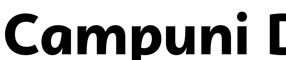 Campuni-Demo-Black font family download free