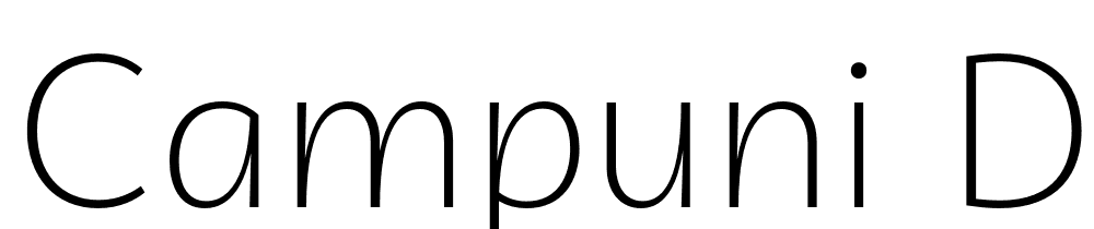 Campuni-Demo-Light font family download free