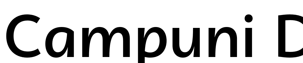 Campuni-Demo-Medium font family download free