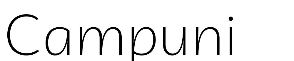 campuni font family download free