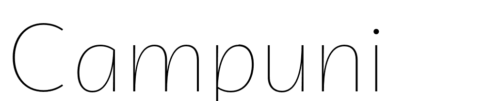 Campuni font family download free