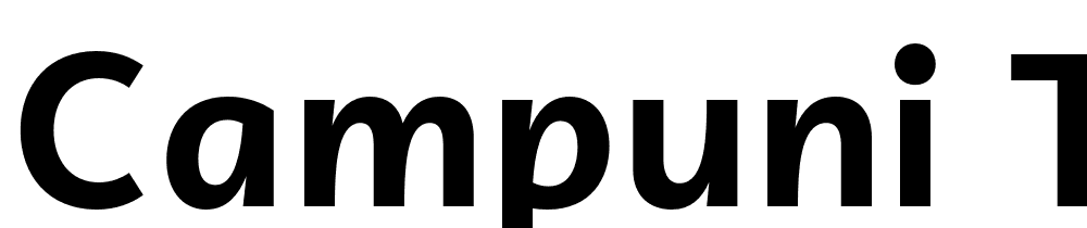 Campuni-Test-Bold font family download free