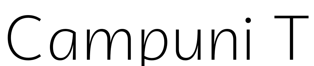 Campuni-Test-Light font family download free